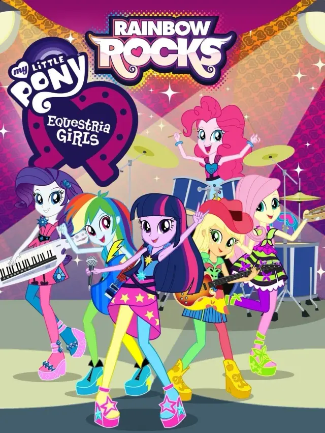 انیمیشن پونی کوچولوی من: سنگ های رنگین کمان (My Little Pony: Equestria Girls - Rainbow Rocks Animated) پوستر