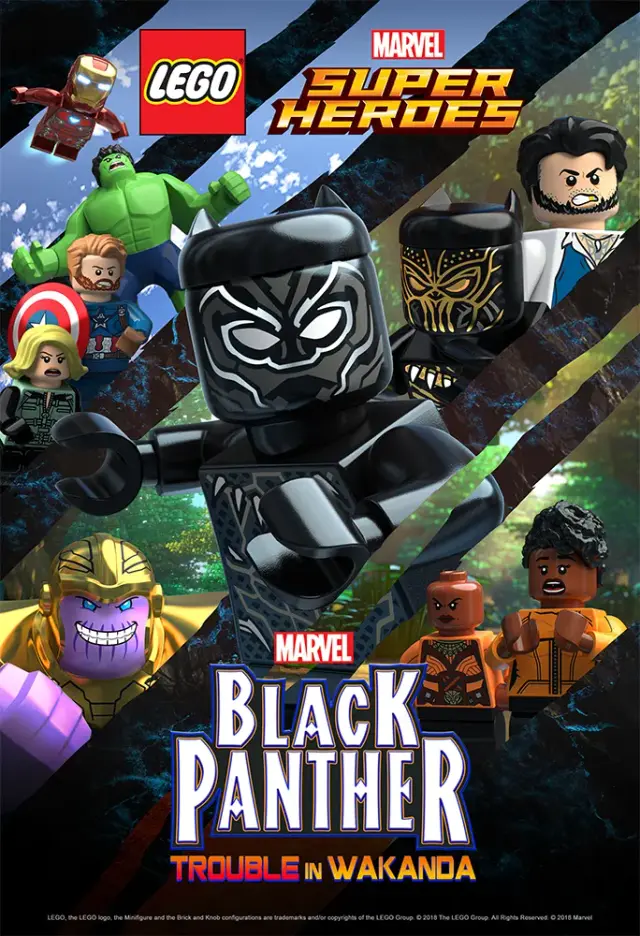 انیمیشن پلنگ سیاه: دردسر در واکاندا (LEGO Marvel Super Heroes: Black Panther - Trouble in Wakanda) پوستر