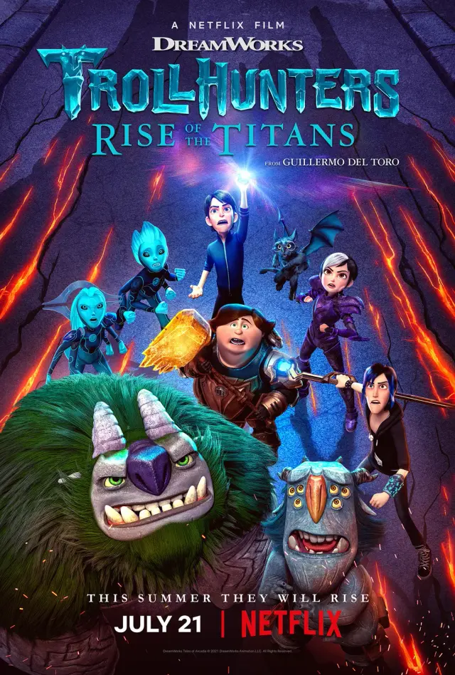 انیمیشن شکارچیان ترول: ظهور تایتان ها  (Trollhunters: Rise of the Titans) پوستر