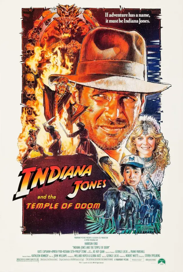 فیلم ایندیانا جونز و معبد مرگ (Indiana Jones and the Temple of Doom) پوستر