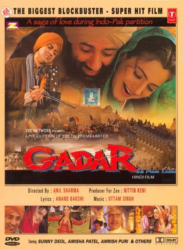 فیلم شورش یک داستان عاشقانه (Gadar: Ek Prem Katha) پوستر