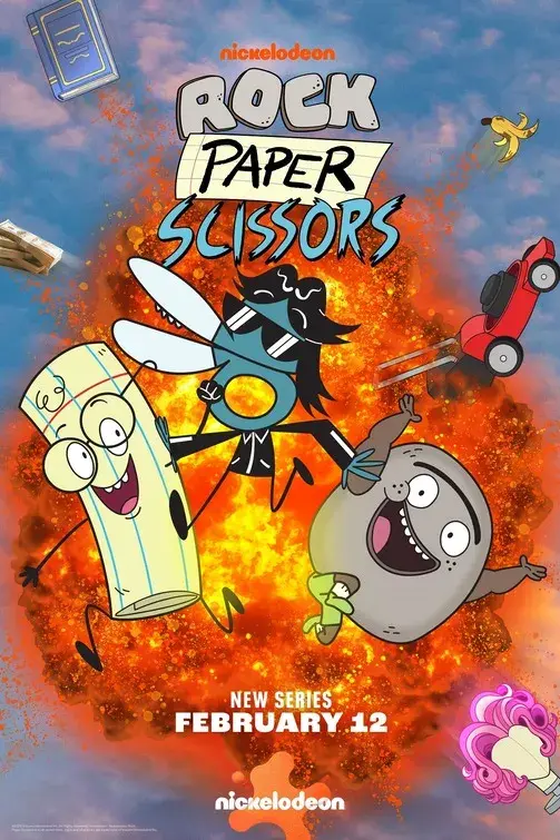 انیمیشن سنگ کاغذ قیچی  (Rock, Paper, Scissors) پوستر