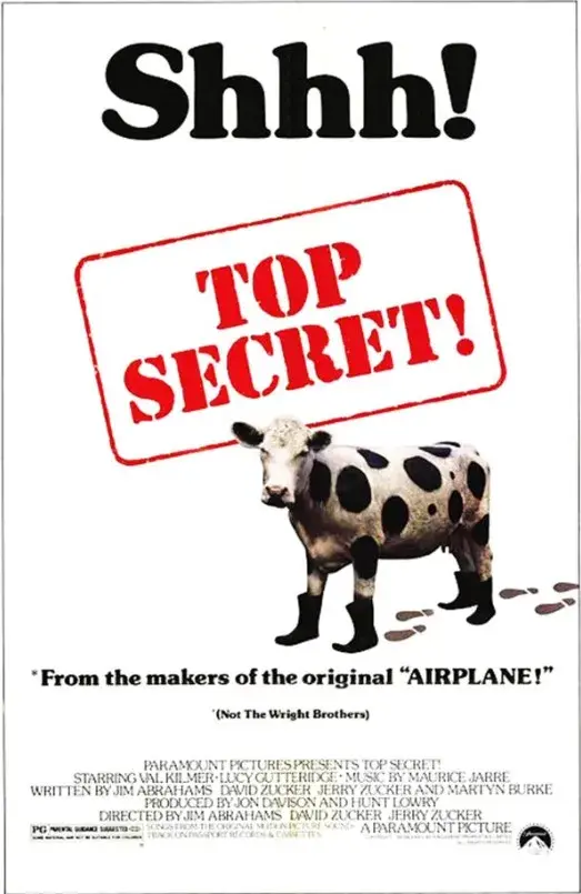 فیلم فوق محرمانه! (Top Secret!) پوستر