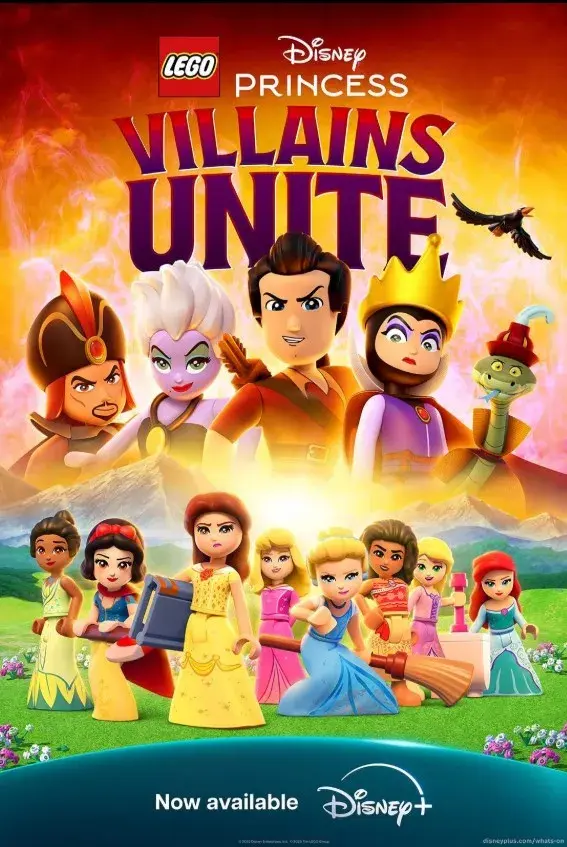 انیمیشن پرنسس های لگویی دیزنی: اتحاد شرورها (Lego Disney Princess: Villains Unite) پوستر