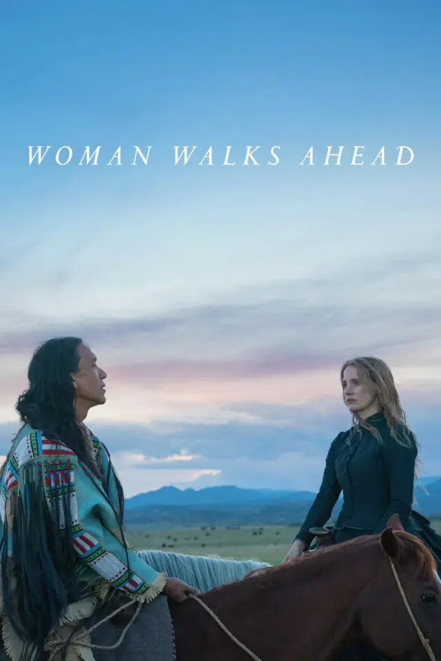 فیلم زن به پیش می رود (Woman Walks Ahead) پوستر