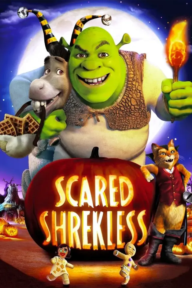 فیلم شرک در جشن هالووین (Scared Shrekless) پوستر