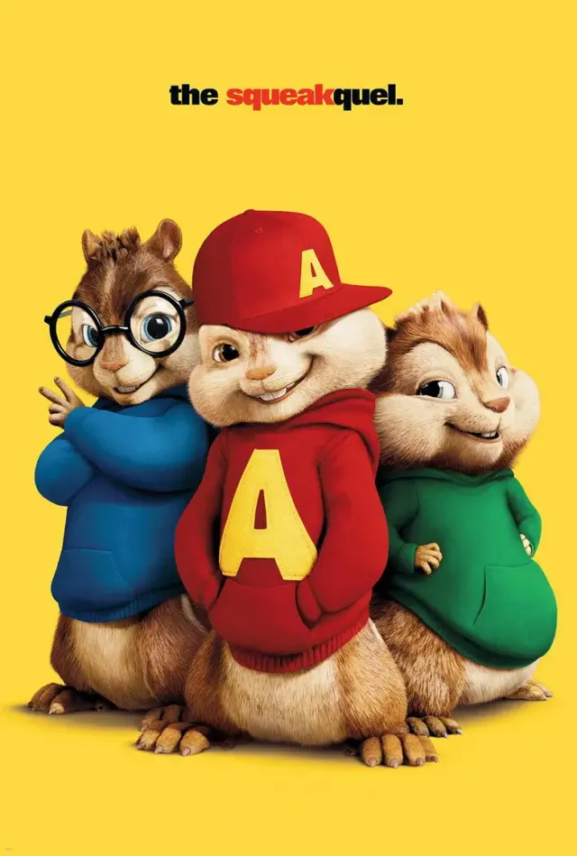 انیمیشن الوین و سنجاب ها: اسکوئیکل (Alvin and the Chipmunks: The Squeakquel) پوستر