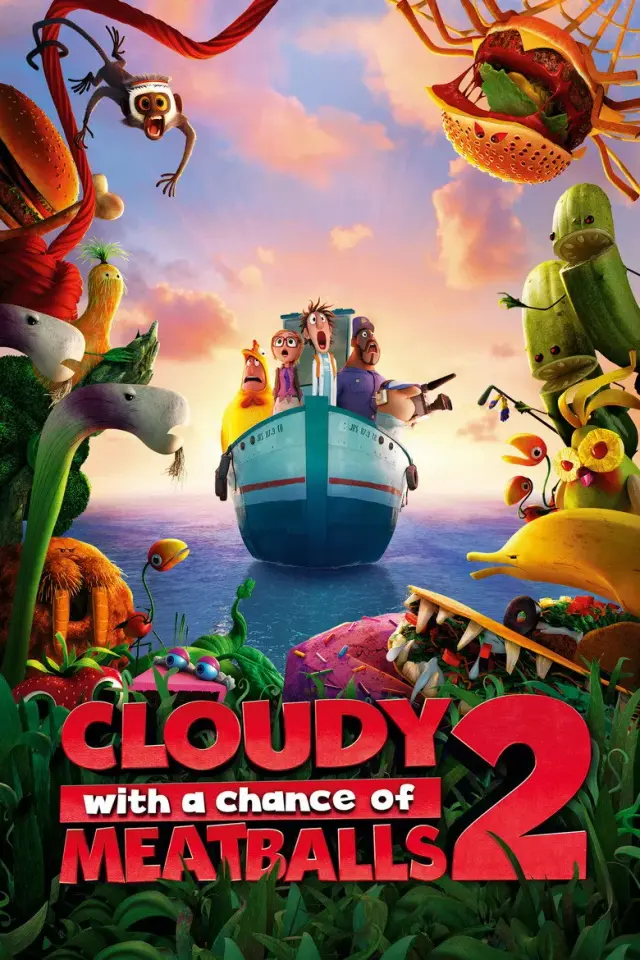 انیمیشن ابری با احتمال بارش کوفته قلقلی ۲ (Cloudy with a Chance of Meatballs 2) پوستر