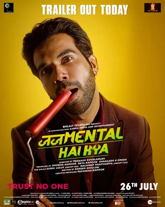 فیلم مگه دیوانه‌ای 2019 (Judgementall Hai Kya) پوستر