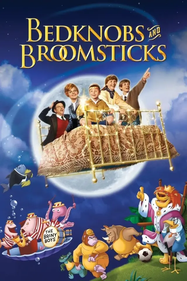 انیمیشن تخت خواب سحرآمیز (Bedknobs and Broomsticks) پوستر