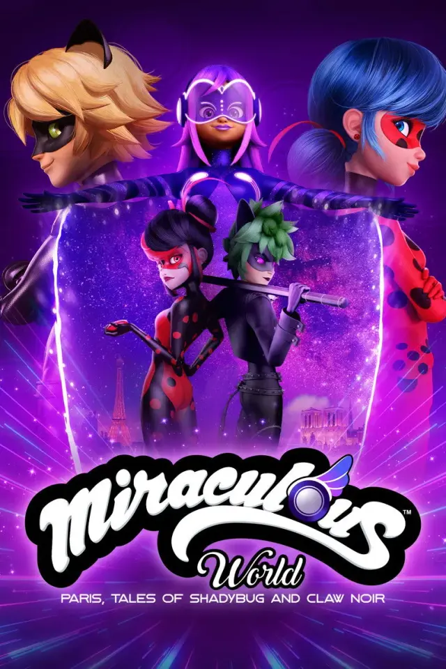 انیمیشن دنیای معجزه آسا: داستان های شیدی باگ و کلاو نوآر (Miraculous World: Paris, Tales of Shadybug and Claw Noir) پوستر