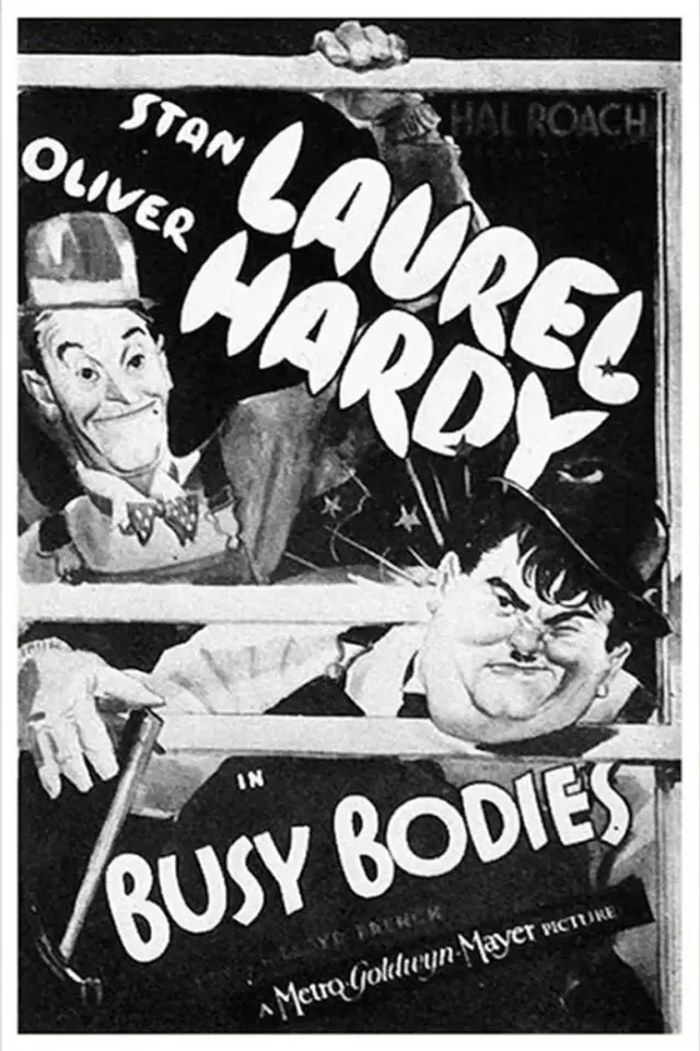 فیلم لورل و هاردی: فضول باشی (Busy Bodies) پوستر