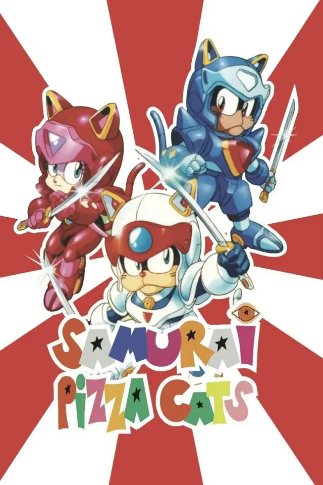 انیمیشن گربه های سامورایی (Samurai Pizza Cats) پوستر