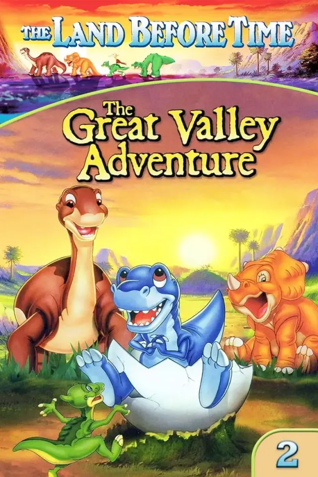 انیمیشن زمین قبل از زمان 2: ماجراهای دره بزرگ (The Land Before Time II: The Great Valley Adventure) پوستر