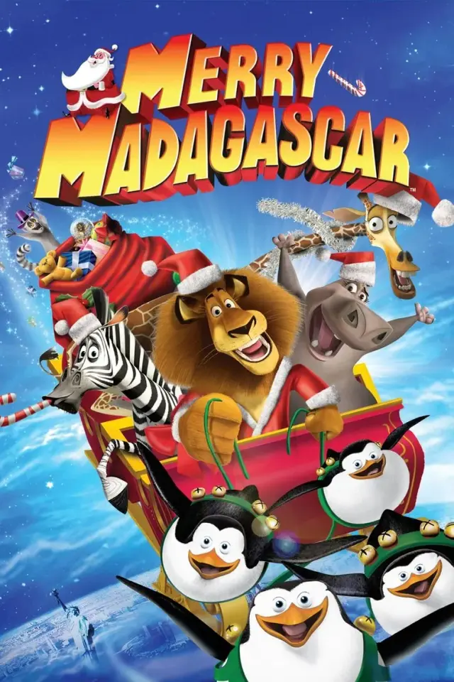 انیمیشن ماداگاسکار مبارک (Merry Madagascar) پوستر